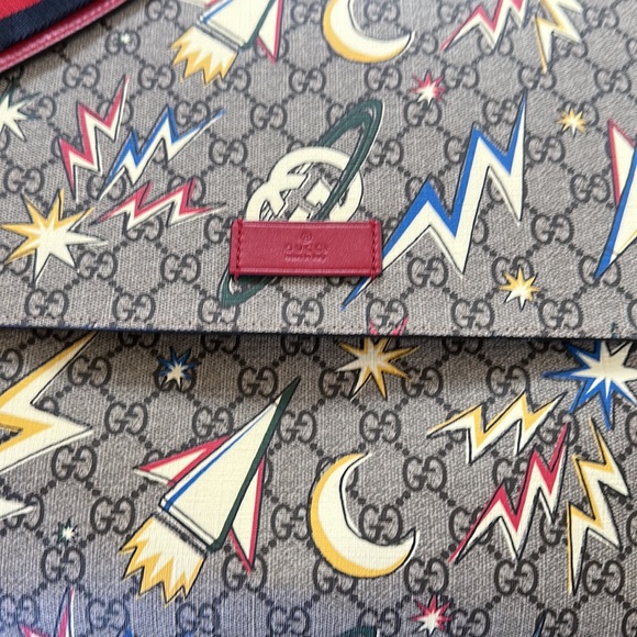 Gucci Bags Gucci Gg Supreme Monogram Space Diaper Bag Red Poshmark